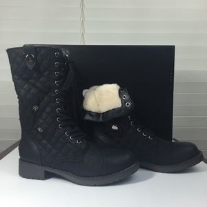 SM New York Convertible Black Boots 6 1/2 M NIB